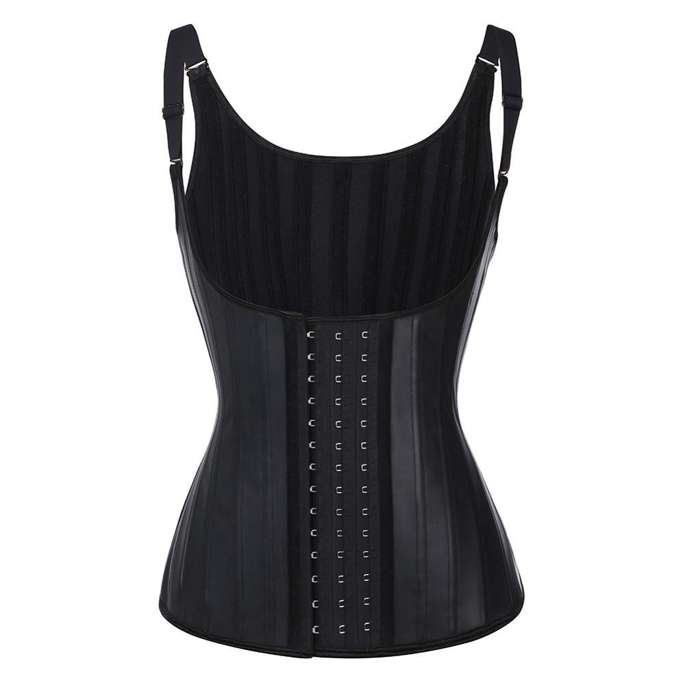 25 Steel Bone Latex Rubber Vest Latex Waist Trianer Vest Body Shaper Abdomen Tinker Corset