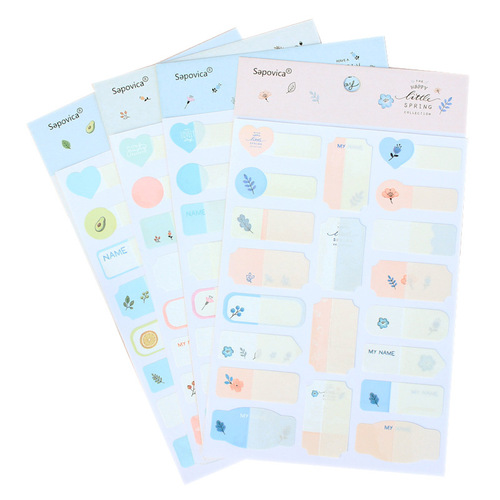 Cute waterproof name stickers self-adhesive handwritten labels baby water cup name stickers elementary school students kindergarten tags
