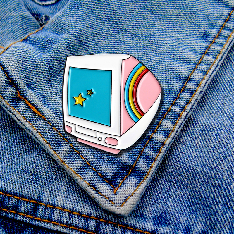 Cute Cartoon Alloy Enamel Unisex Brooches display picture 2