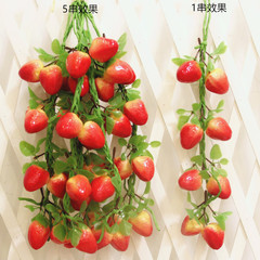 Simulation fruit strawberry skewers vegetable skewers scenic area harvest festival pendants farmhouse restaurant soft decoration photography props