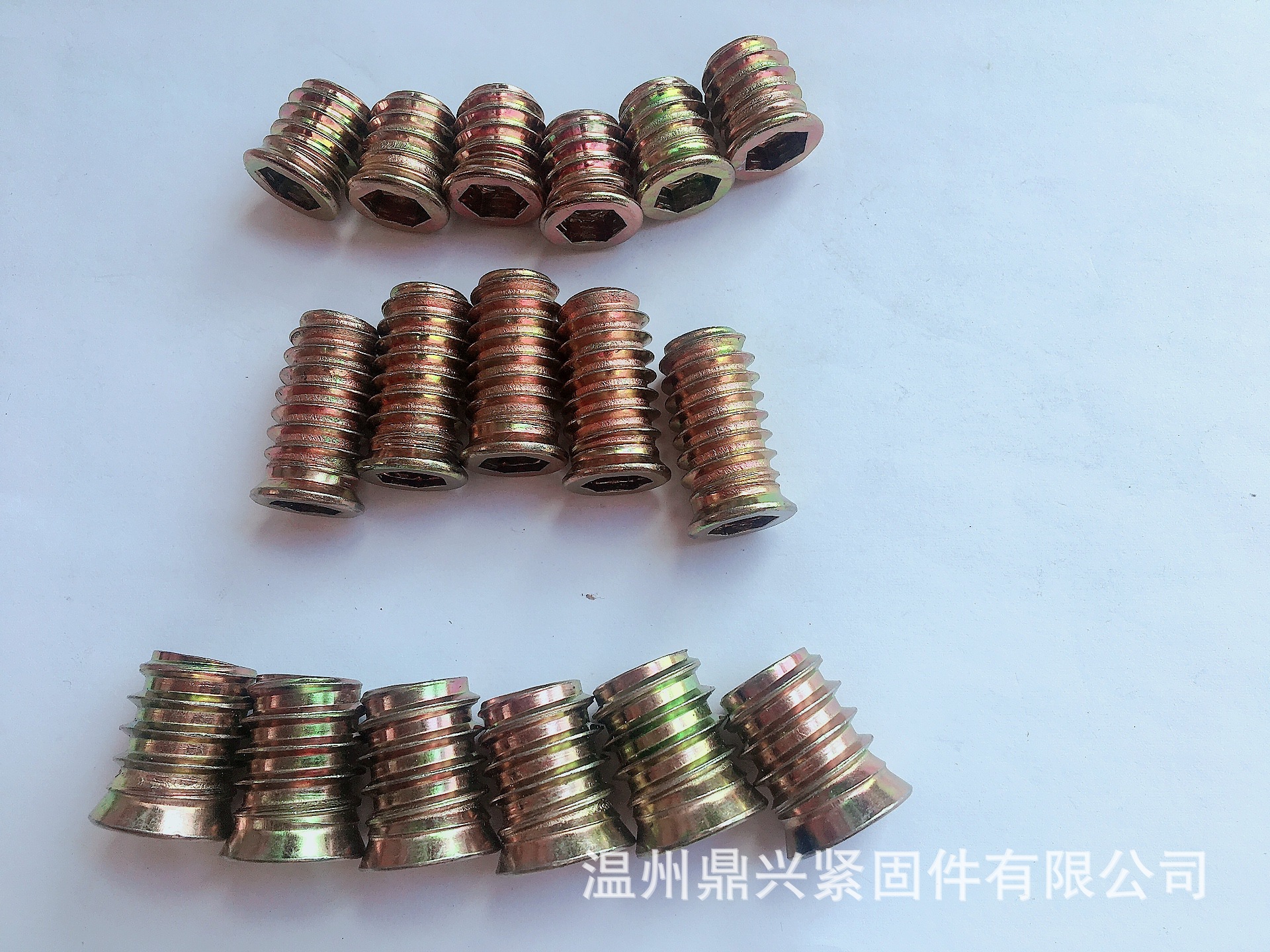 M8内外牙螺母 注塑专用  沉头螺母 家具预埋螺母 沉铁直通 直通牙