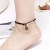 Retro black woven ankle bracelet suitable for men and women for beloved, Mori, internet celebrity