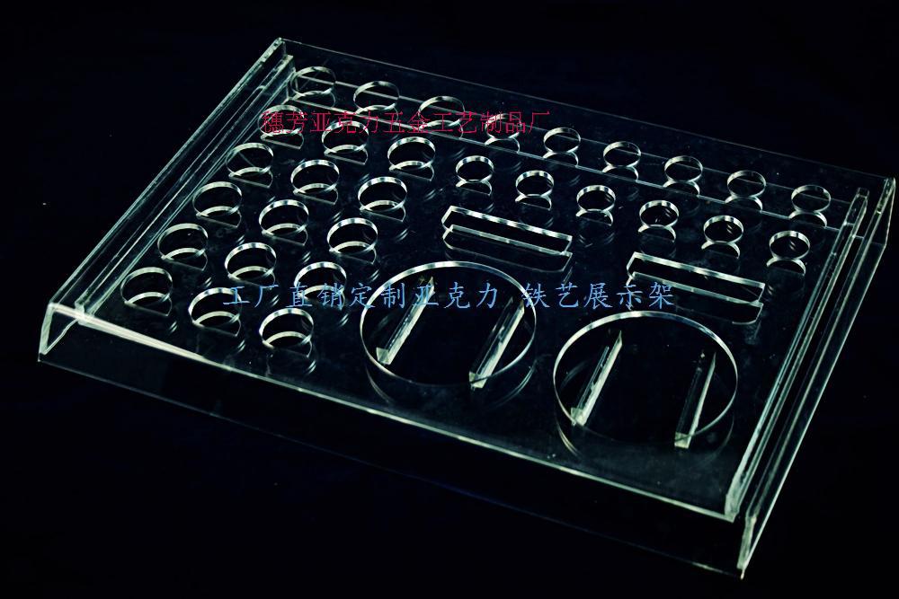 金华义乌定制任意加工亚克力透明展示盒激光雕刻展示架零件切割