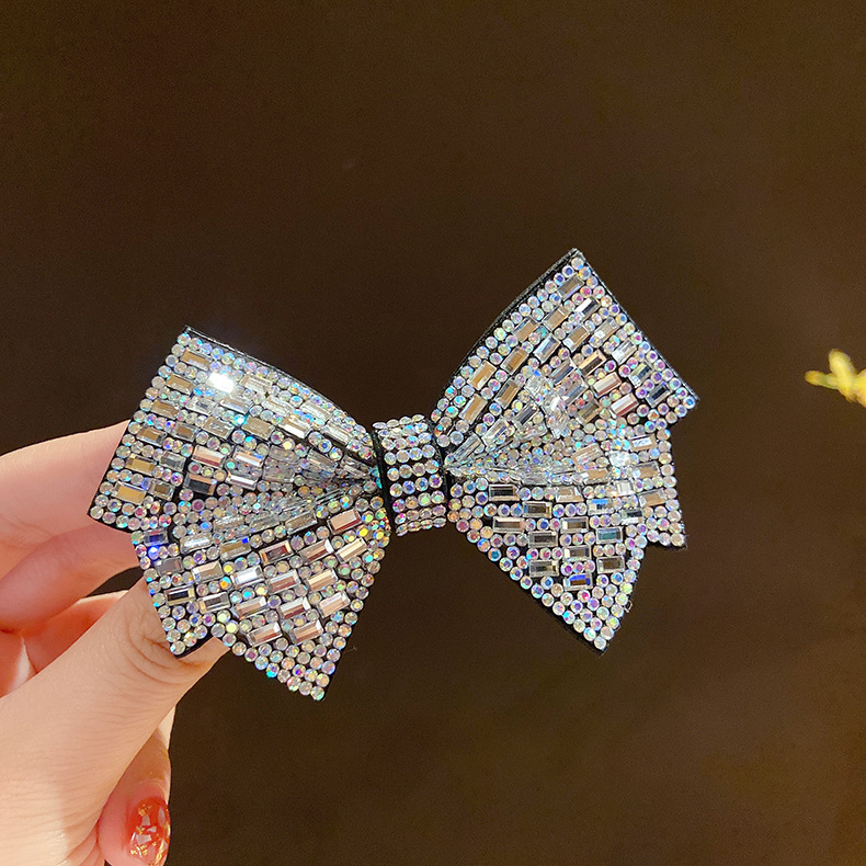 Zircon Three-dimensional Bow Hairpin New Retro Card Hairpin Bangs Clip Wholesale display picture 2