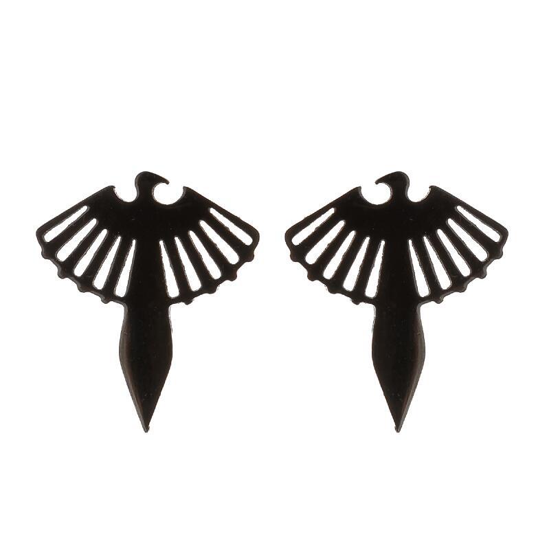 1 Pair Fashion Animal Owl Stainless Steel Plating Ear Studs display picture 3
