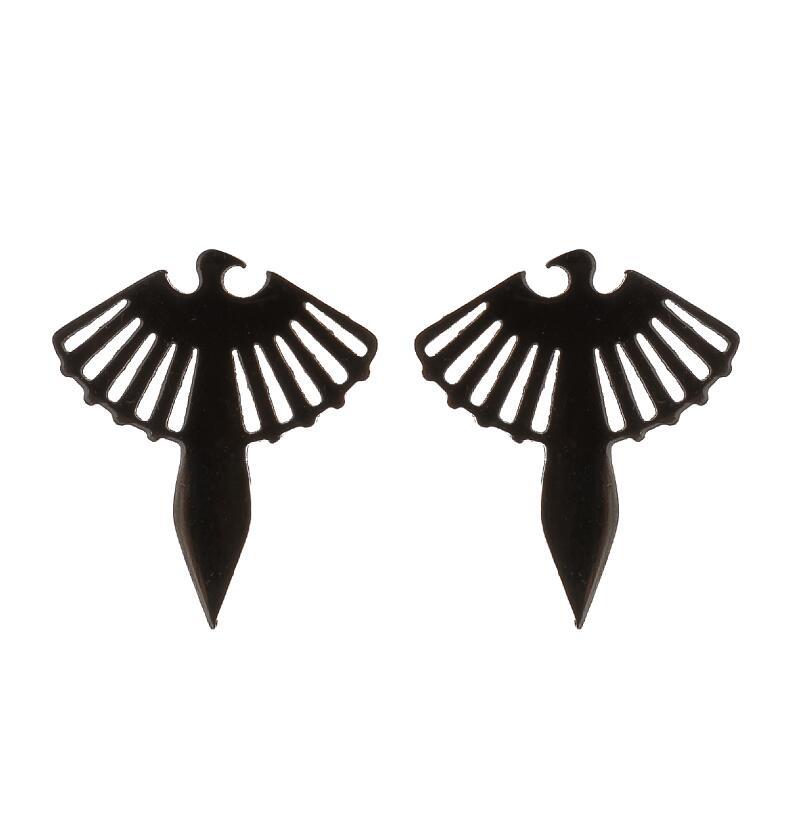 Ear Studs Classification 1 Pair Quantity PVD Coated 18K Gold Real Gold Plated Animal Owl 304 Stainless Steel Fashion Waterproof Non Tarnish Ear Studs