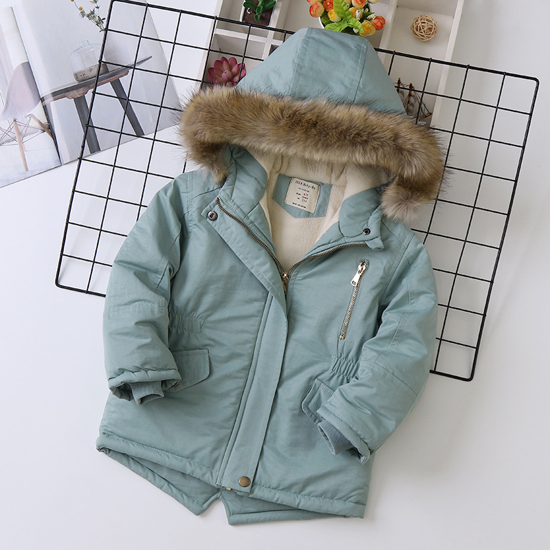 Simple Style Solid Color Cotton Blend Girls Outerwear display picture 2