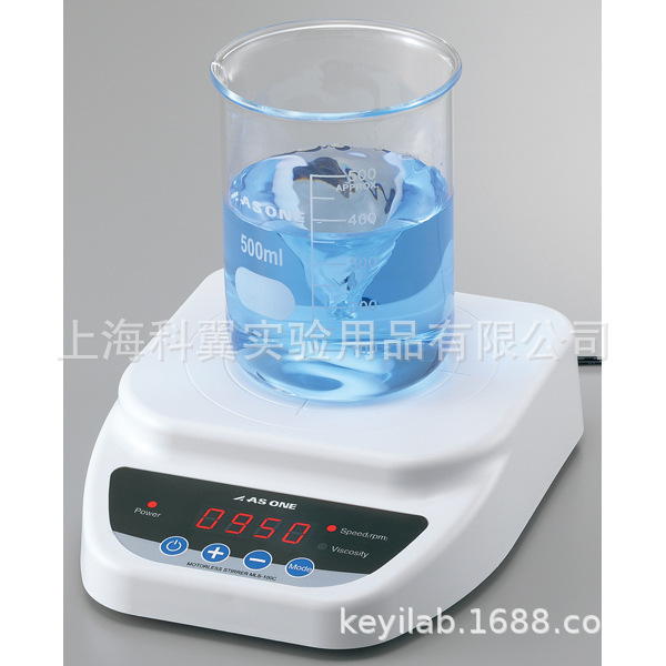 日本Asone/亚速旺 无刷直流电机数显磁力搅拌器MLS-100C 超静音