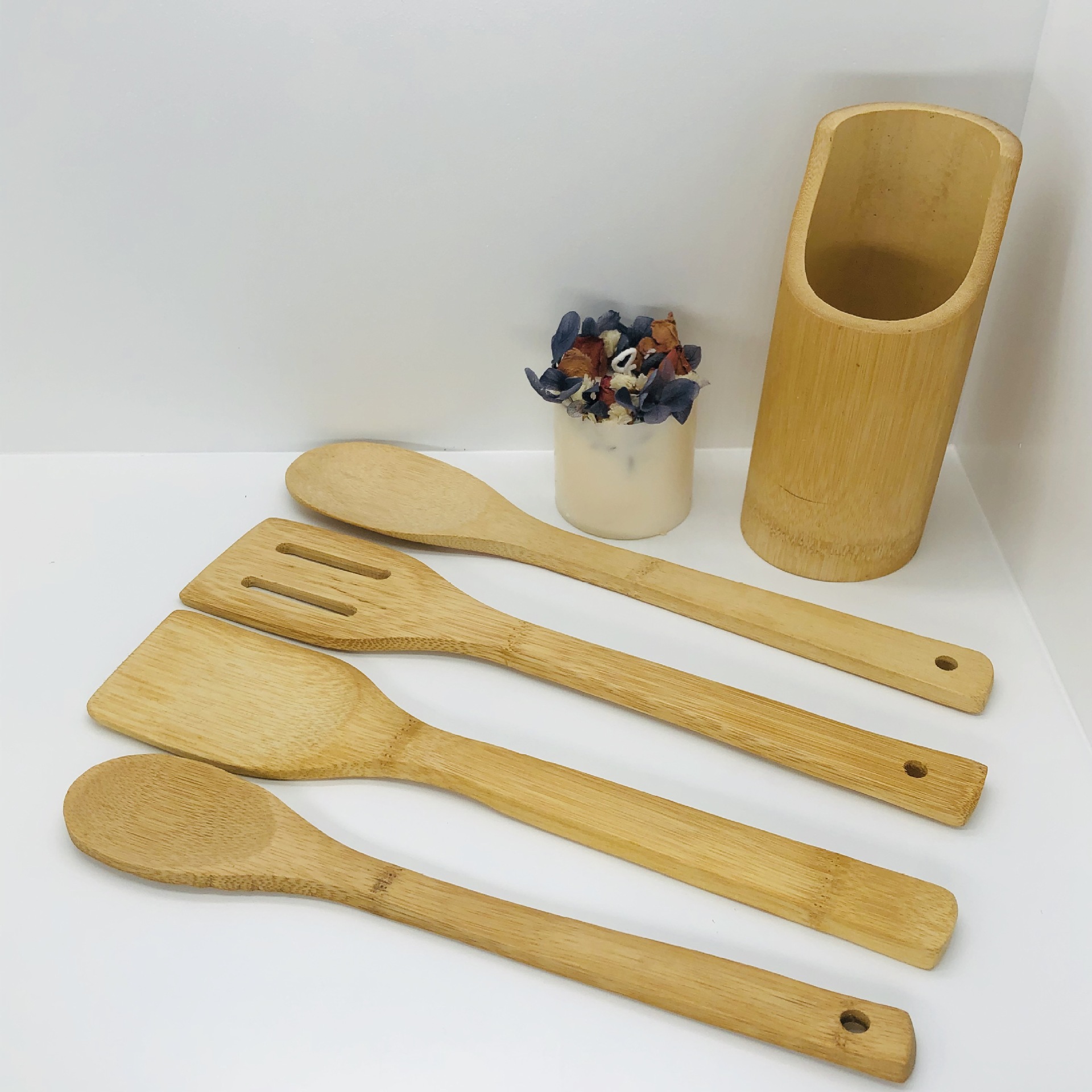 Kitchen supplies bamboo tableware set wh...