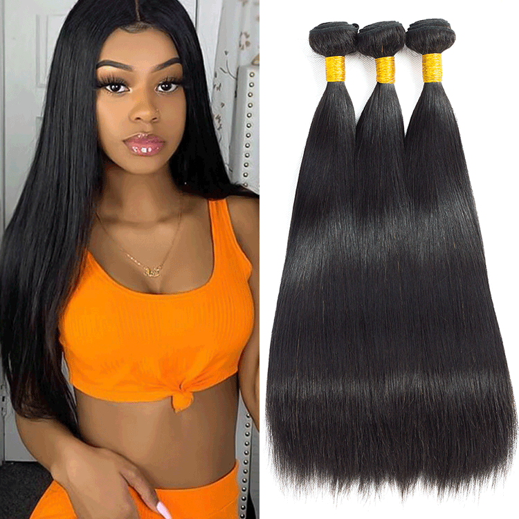 Cross-border human hair straight wave hu...