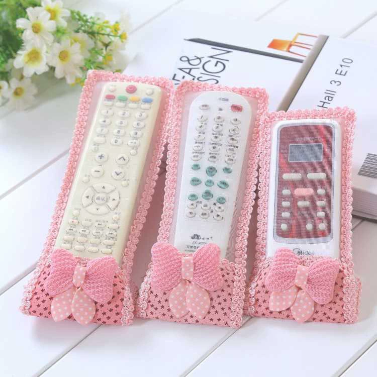 Ткань мультфильм пульт дистанционного управления крышка лук ТВ кондиционер пульт дистанционного управления пылезащитный чехол