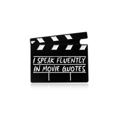 歐美跨境好賣款創意卡通滴油胸針時尚電影場記拍造型個性徽章胸針