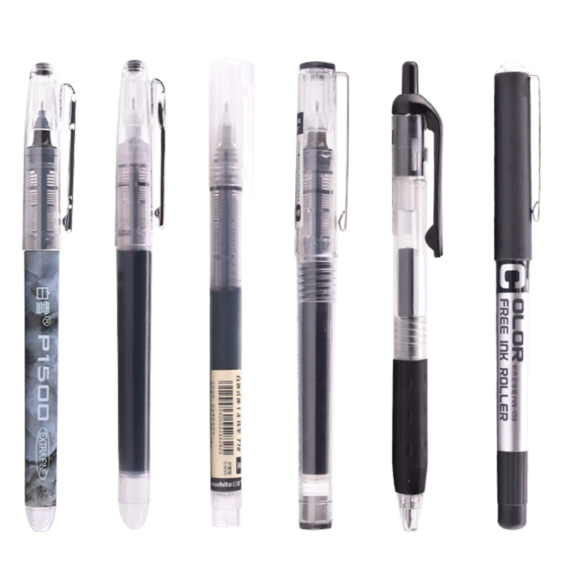 白雪 Rollerball rollerball pen, set for students, 6 pieces