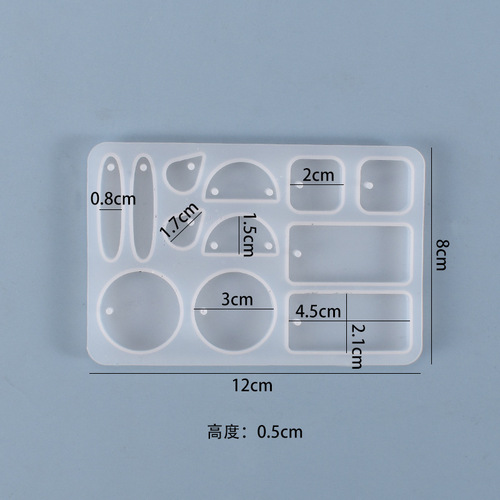 Poppy diy crystal drip silicone mold earring pendant creative handmade pendant decorative silicone mold