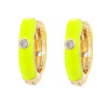 Enamel, earrings, fashionable zirconium, European style, wholesale