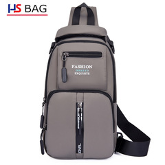 New Men's Chest Bag Korean Style Large Capacity Multi-layer Single Shoulder Bag Waterproof Hand-held Multifunctional Business Dual Shoulder Bag