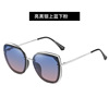 Fashionable glasses solar-powered, metal sunglasses, city style, wholesale