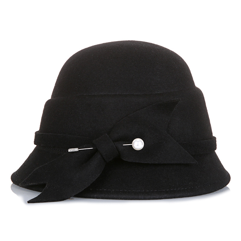 Sombrero Otoño e Invierno Nuevo estilo coreano estilo japonés lana pura de las mujeres en forma especial cálido sombrero de moda sombrero de fieltro hecho a mano al por mayor image 9