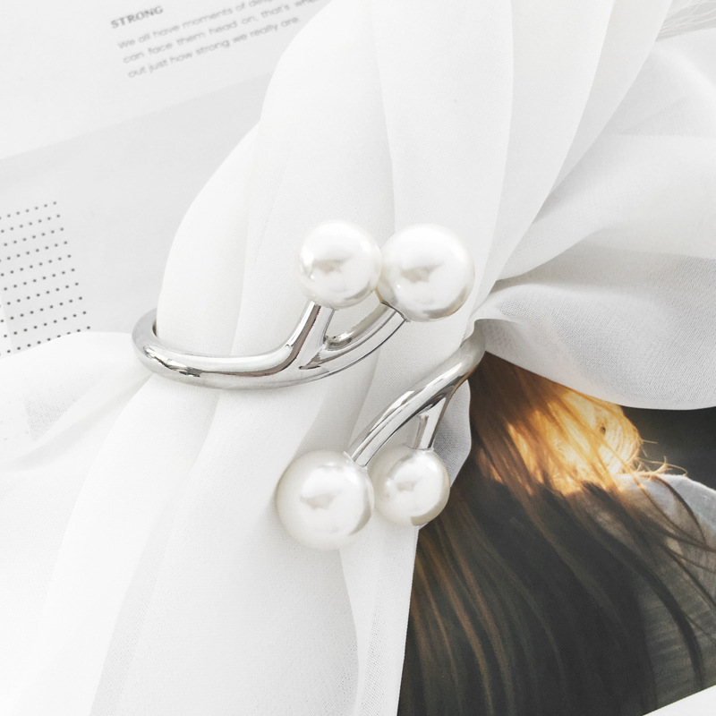 fashion alloy pearl open bracelet
