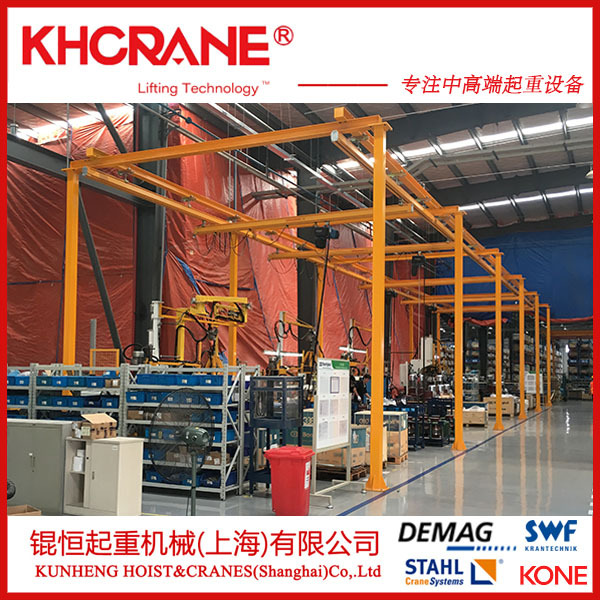 厂家供应125kg 立柱式悬臂吊 墙壁吊 KBK轨道起重机 价格合理