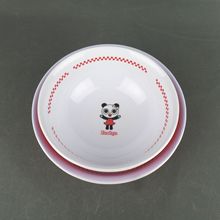 【生产工厂】直供出口日本密胺美耐皿餐具  日式卡通双色拉面碗