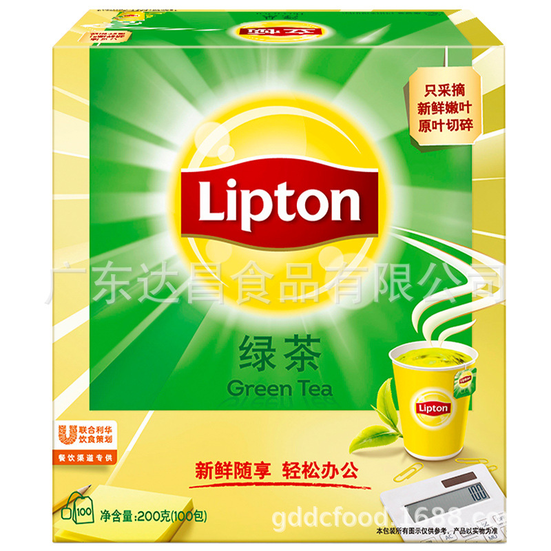 立顿茶包绿茶包黄山/四川新鲜香醇绿茶茶叶袋泡茶100包新老包装|ms