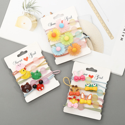 新款儿童卡通发圈不伤发宝宝扎头发皮筋公主头饰可爱女童发绳地摊|ms