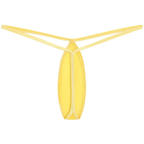 European and American sexy thong for women, ice silk and smooth one-thread temptation, transparent and passionate, thin and one-line shape