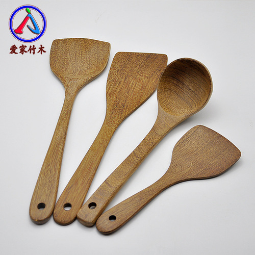 Direct sales of chicken wing wood long handle spatula, wooden spoon, frying spatula, rice spoon, household natural environmentally friendly mahogany kitchen tableware