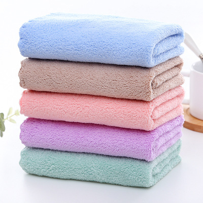 High density Coral Kerchief soft water uptake children towel kitchen Clean towels Dishcloth