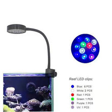 海水珊瑚燈led魚缸照明燈積光藻缸燈led水草夾燈全光譜補光燈