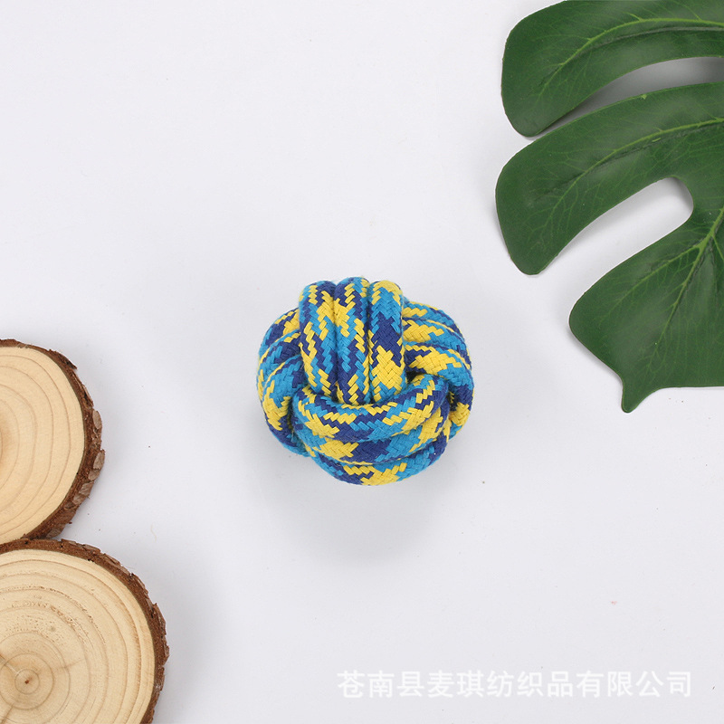 Wholesale Simple Molar Bite Resistant Cotton Rope Pet Toy Ball Nihaojewelry display picture 6