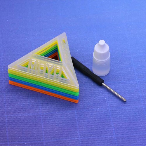Rubik's cube accessories three-piece set lubricating oil base screwdriver DIY creative modification adjustment and debugging special tool