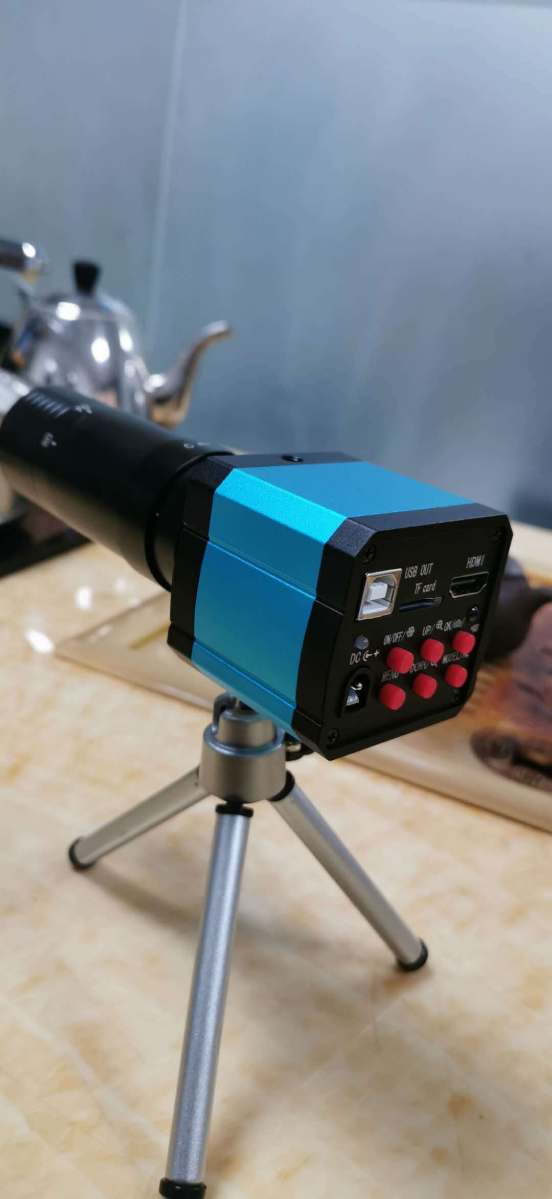 直播DV4K工业相机电子显微镜数码显微镜HDMI遥控调焦广角高清户外