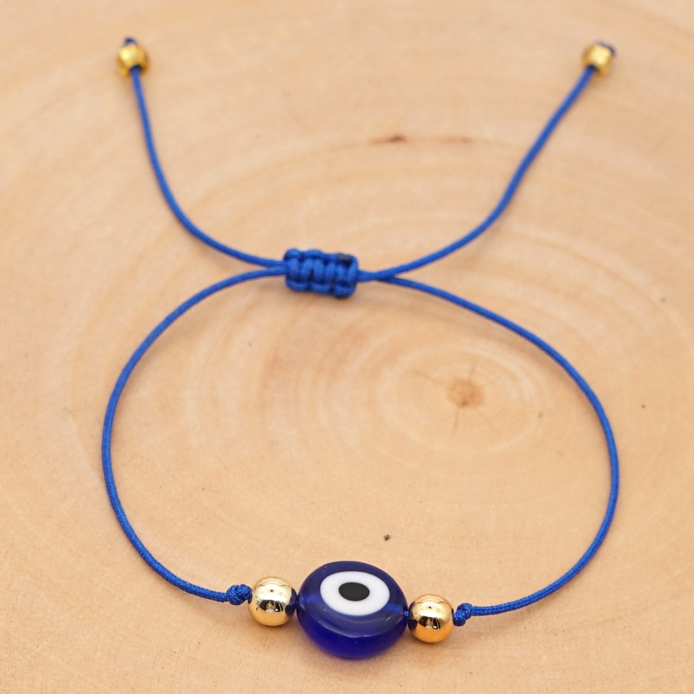 Bracelet En Corde Au Trésor Avec Glaçure Colorée, Yeux De Démon, Bracelet Simple display picture 13