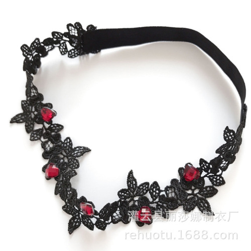 T2 Hot Rabbit new handmade bridal lace leg ring set red rose flower garter sexy ring pair
