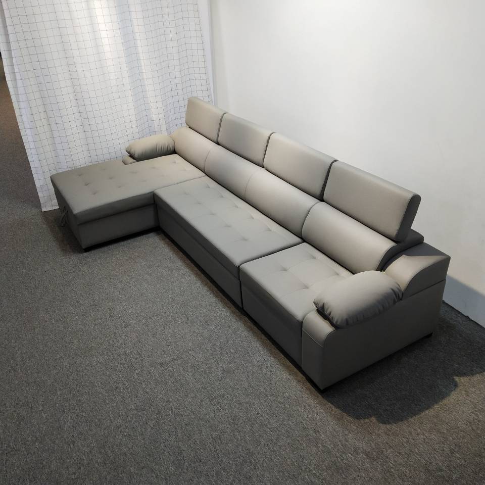 Art de cuero plegable de doble uso sofá cama de alta calidad sofá de esquina de almacenamiento tipo pequeño sofá cama multifuncional combinación