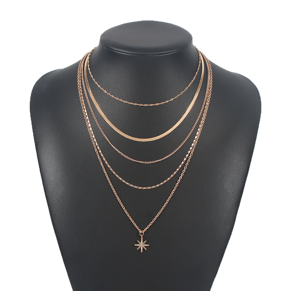 Simple Geometric New Multi-layer Popular Necklace display picture 10