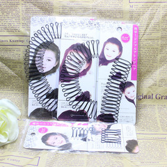 韓國盤發髮飾 輕便U型前發劉海夾造型頭箍 夾發插公主頭隱形