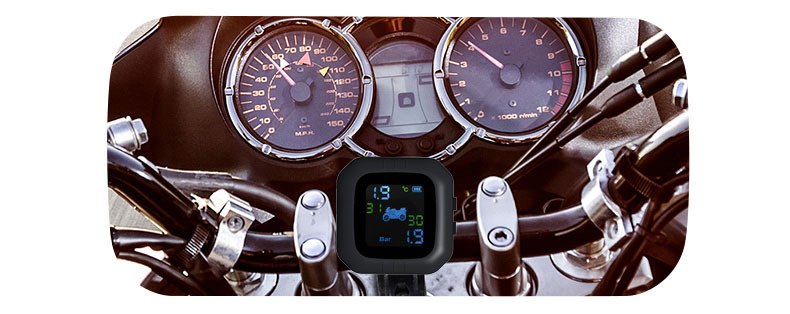 Tire Pressure Detector, Motorcycle and Electric Vehicle Detection Monitor, Wireless High-Precision Alarm, Smart Car Tire