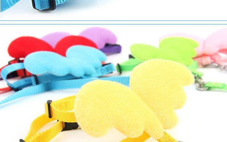 Cat Supplies Cat Leash Nylon webbing adjustable cat strap Walking cat leash Angel cat back leash undefined