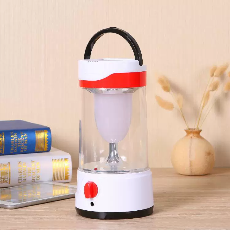 LED portable garden lights for camping solar-powered