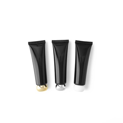 【】50g Black High-Gloss Cosmetic Soft Tube 50ml PE Plastic Soft Tube Facial Cleanser Blackhead Remover Nail