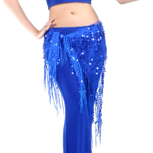 Sequin triangle scarf, belly dance waist scarf, belly dance gauze scarf, belly dance clothing manufacturer