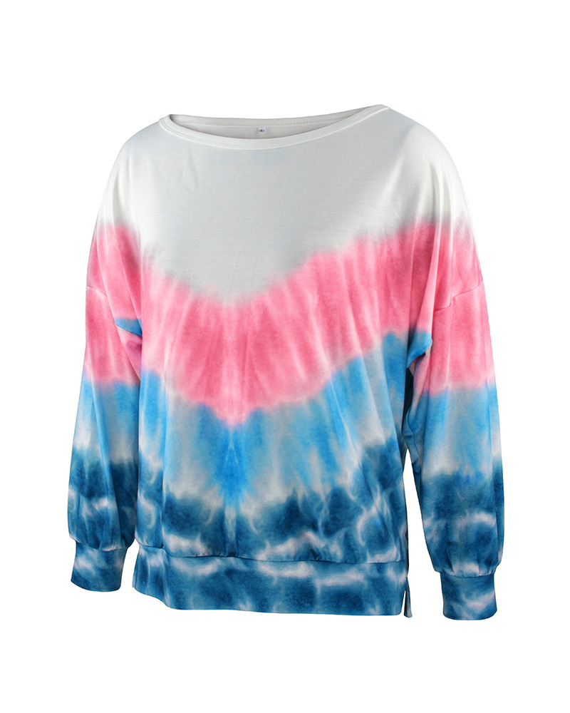 color matching tie-dye T-shirt  NSDY34899