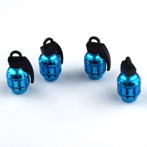 Car/Motorcycle CZC-004 Grenade Valve Nipple Cover, Colorful Aluminum Alloy Dust Cover
