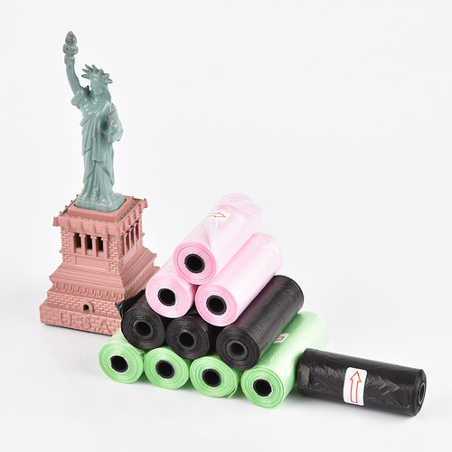 Portable Pet Garbage Bags High Quality Biodegradable 15 Roll Garbage Bags Cat and Dog Poop Bags Pet Supplies