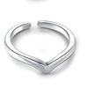 One size cute small silver ring, simple and elegant design