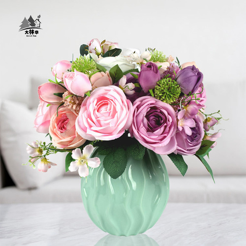Hennessy Rose High-end Simulated Roses Wedding Decoration Simulated Roses Silk Cloth Simulated Roses