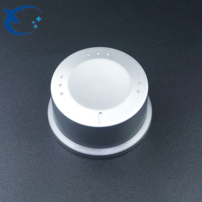 直销37mm塑料旋钮 1615电位器D轴半轴旋钮 编码器银色草帽型旋钮